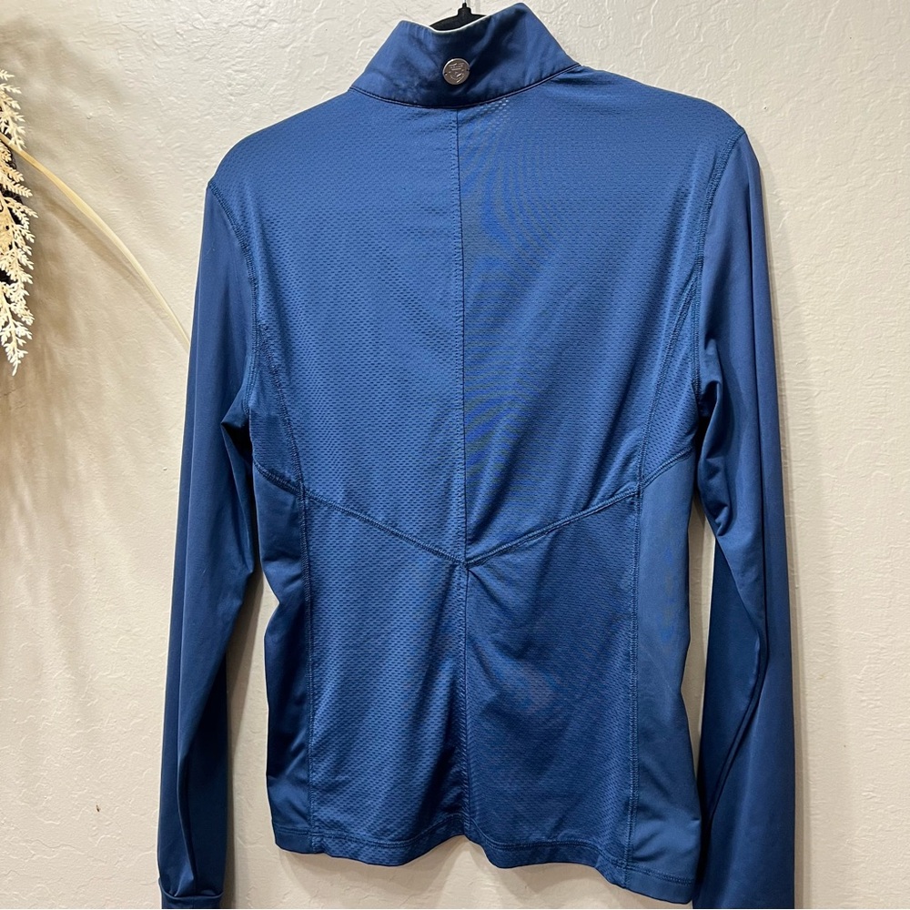 Noel Asmar Blue Quarter-Zip Top - Picture 2 of 6